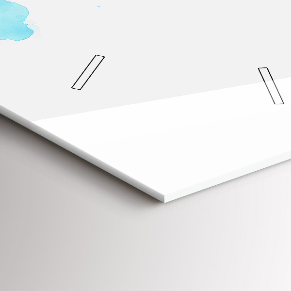 Vertical wall clock Painted spots