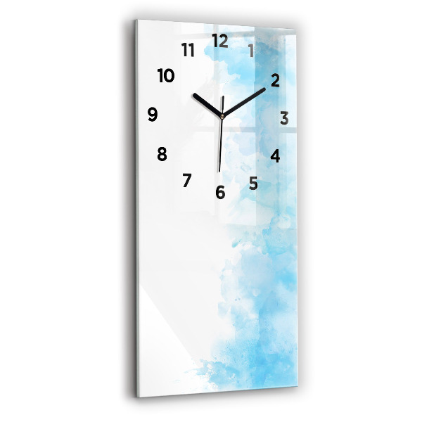Vertical wall clock Painted spots