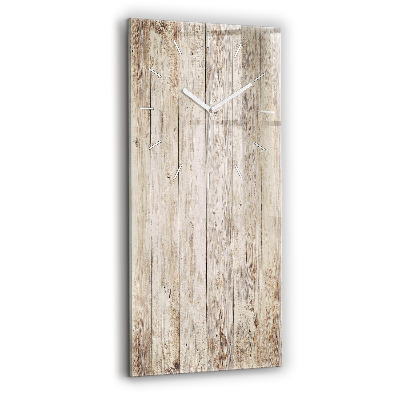 Vertical wall clock Wooden panels
