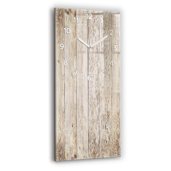 Vertical wall clock Wooden panels