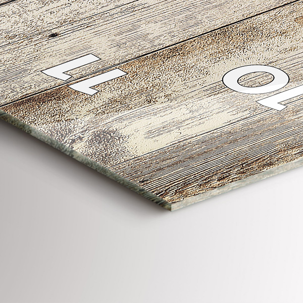 Vertical wall clock Wooden panels