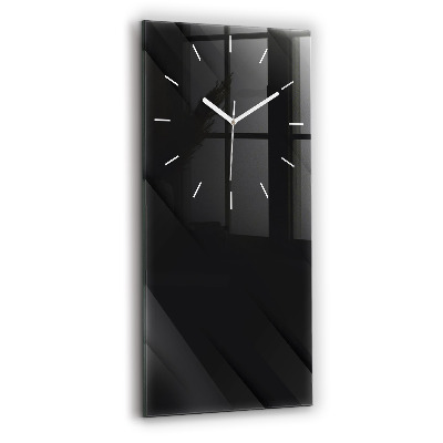 Vertical wall clock Dark wall pattern