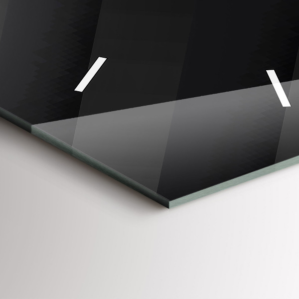 Vertical wall clock Dark wall pattern