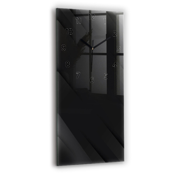 Vertical wall clock Dark wall pattern