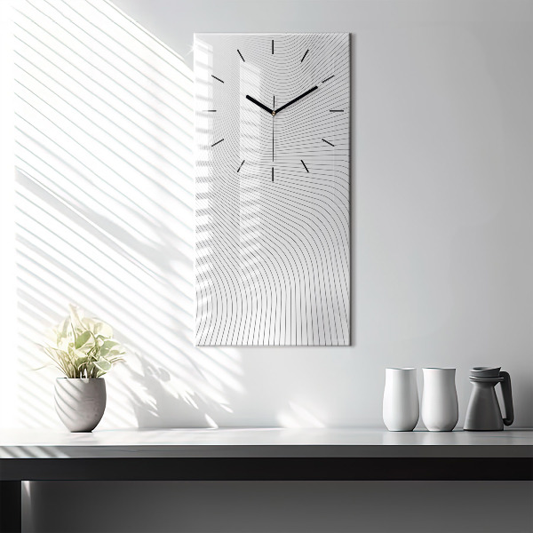 Vertical wall clock Abstraction lines