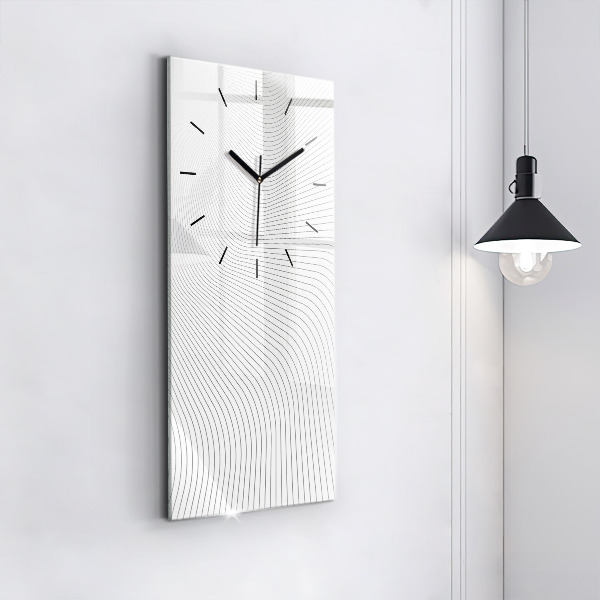 Vertical wall clock Abstraction lines