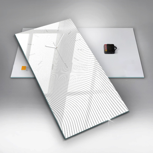 Vertical wall clock Abstraction lines