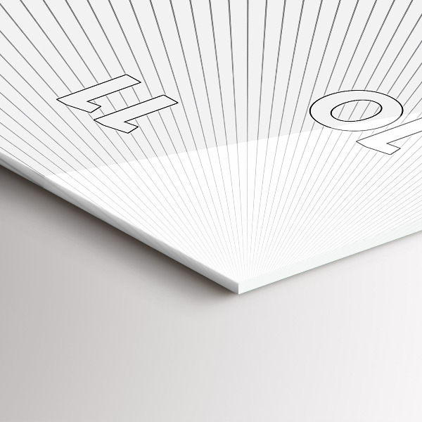 Vertical wall clock Abstraction lines