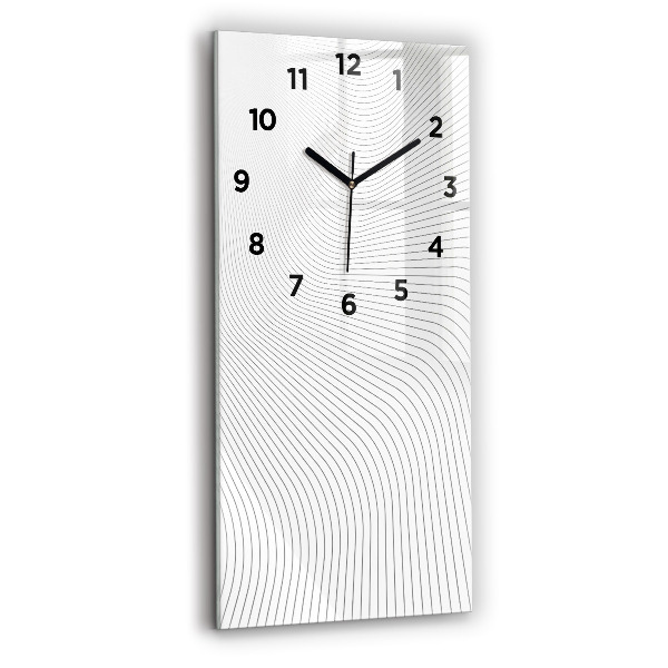 Vertical wall clock Abstraction lines