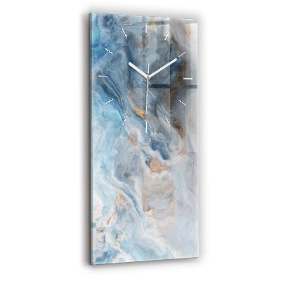 Vertical wall clock Marble pattern