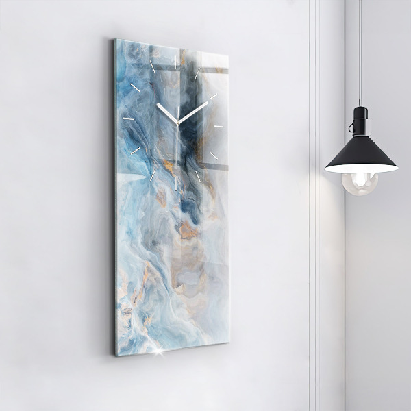 Vertical wall clock Marble pattern