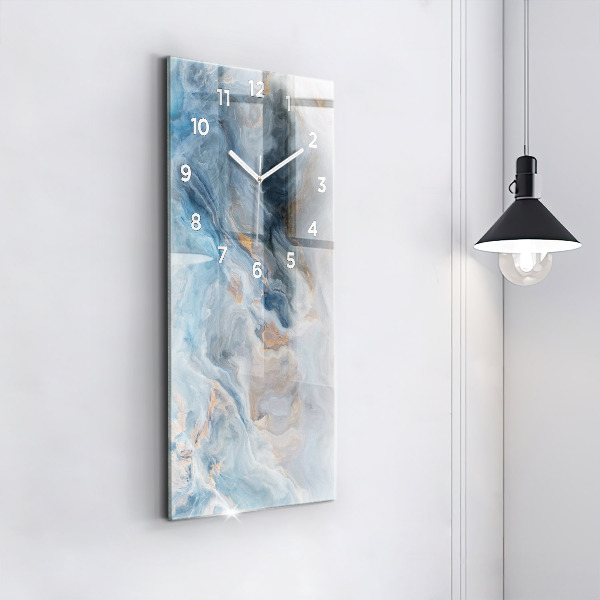 Vertical wall clock Marble pattern