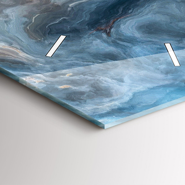 Vertical wall clock Marble pattern