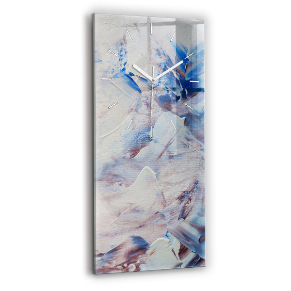 Vertical wall clock Abstract paint texture