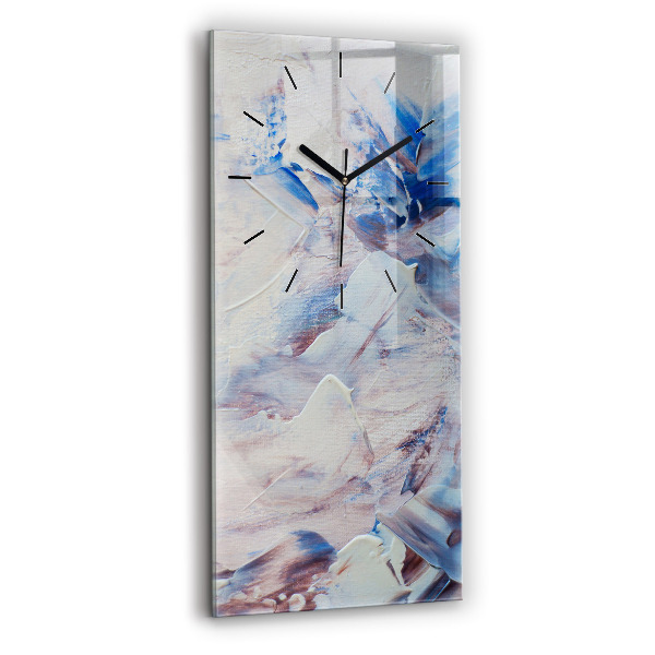 Vertical wall clock Abstract paint texture