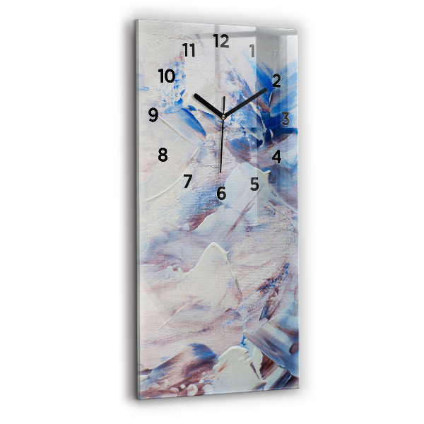 Vertical wall clock Abstract paint texture