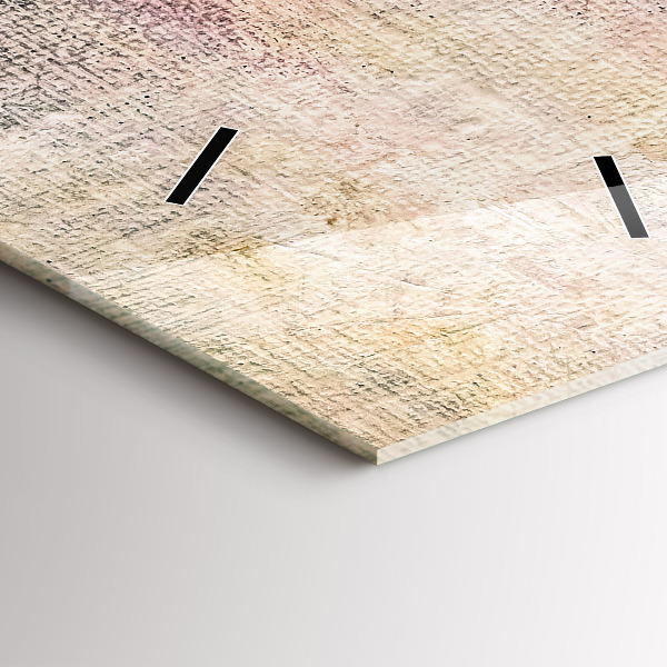 Vertical wall clock Painted abstraction