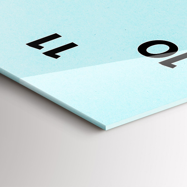 Vertical wall clock Pastel pattern