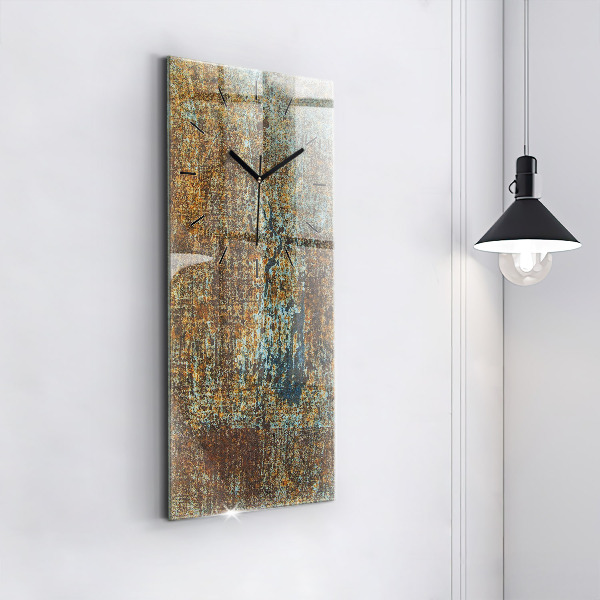 Vertical wall clock Old Metal Texture