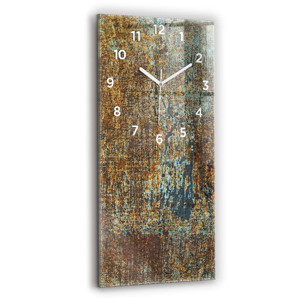 Vertical wall clock Old Metal Texture