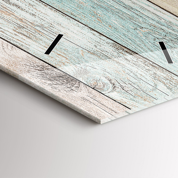 Vertical wall clock Colorful boards