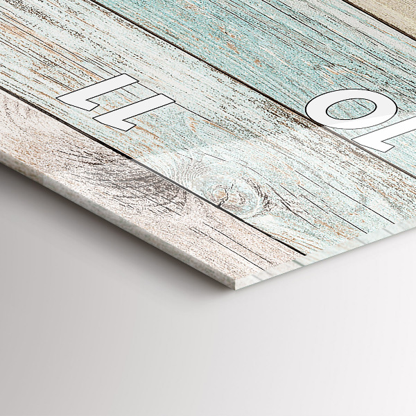 Vertical wall clock Colorful boards