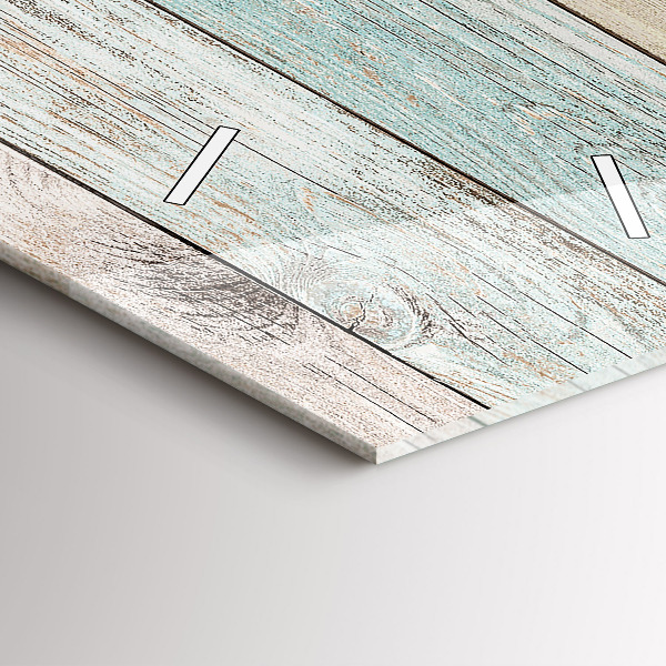 Vertical wall clock Colorful boards