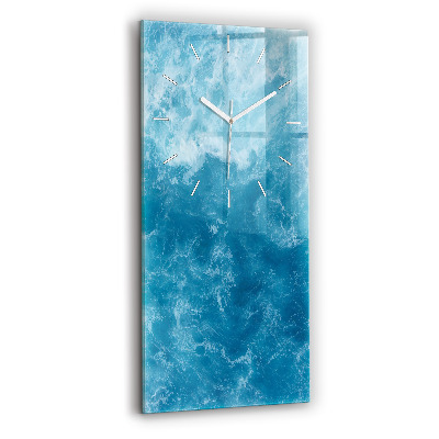 Vertical wall clock Sea water