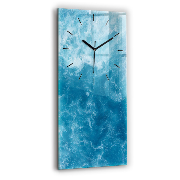 Vertical wall clock Sea water