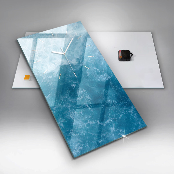 Vertical wall clock Sea water