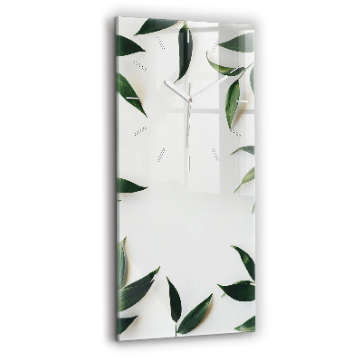 Vertical wall clock Leaf frame