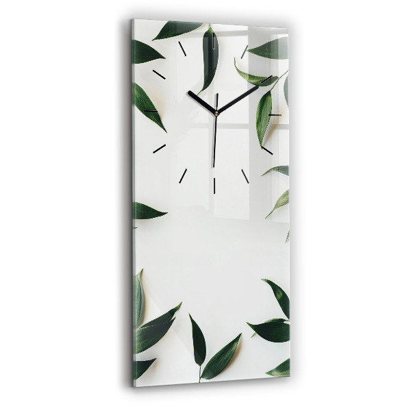 Vertical wall clock Leaf frame