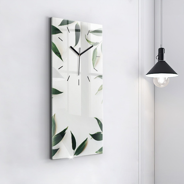 Vertical wall clock Leaf frame