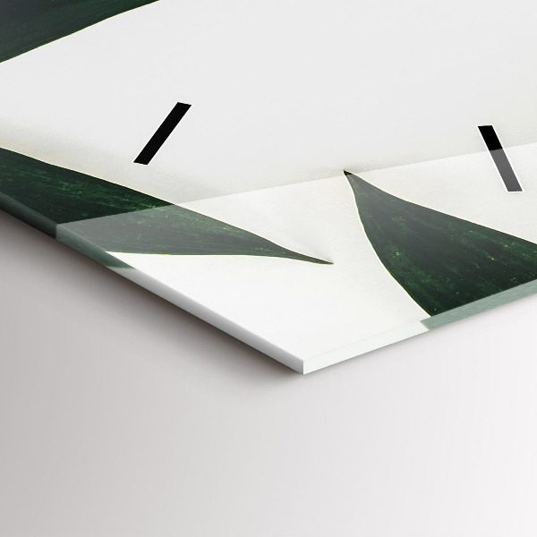 Vertical wall clock Leaf frame