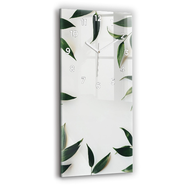 Vertical wall clock Leaf frame