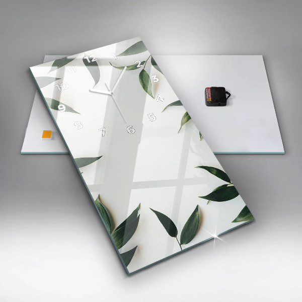 Vertical wall clock Leaf frame