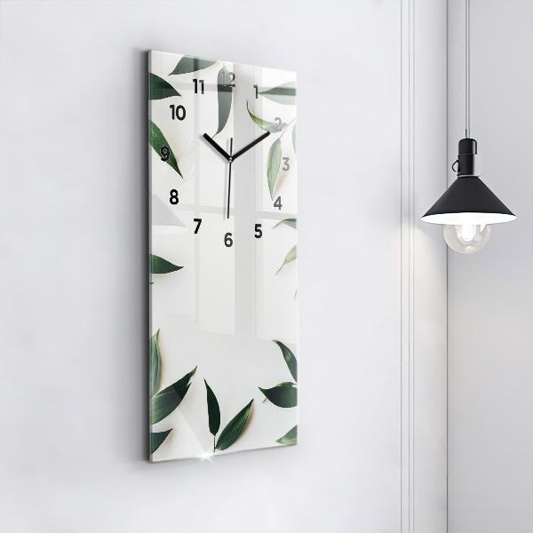 Vertical wall clock Leaf frame