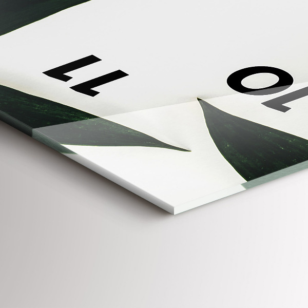 Vertical wall clock Leaf frame