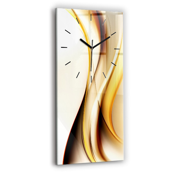 Vertical wall clock Abstract wave