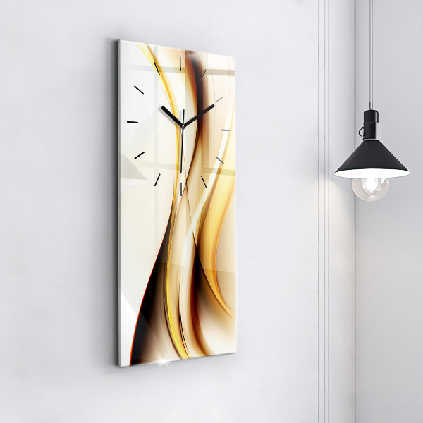 Vertical wall clock Abstract wave