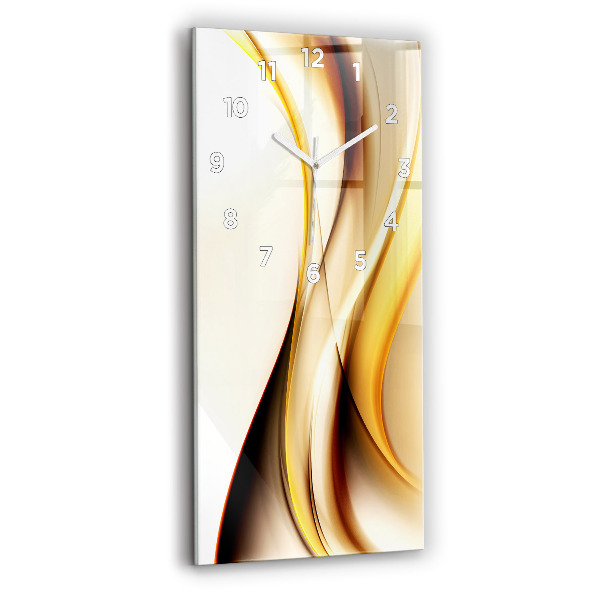 Vertical wall clock Abstract wave