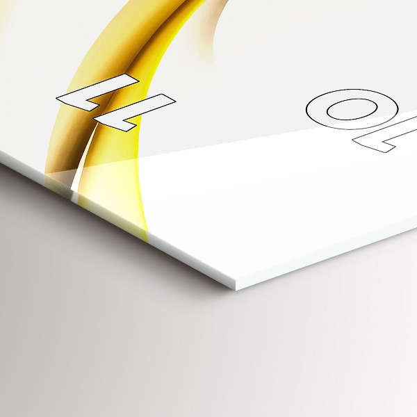 Vertical wall clock Abstract wave