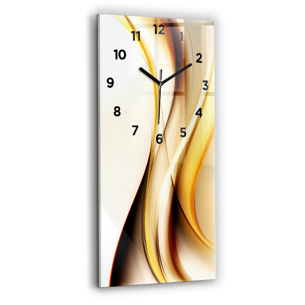 Vertical wall clock Abstract wave