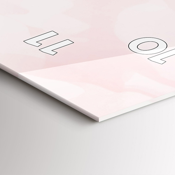 Vertical wall clock Blooming roses