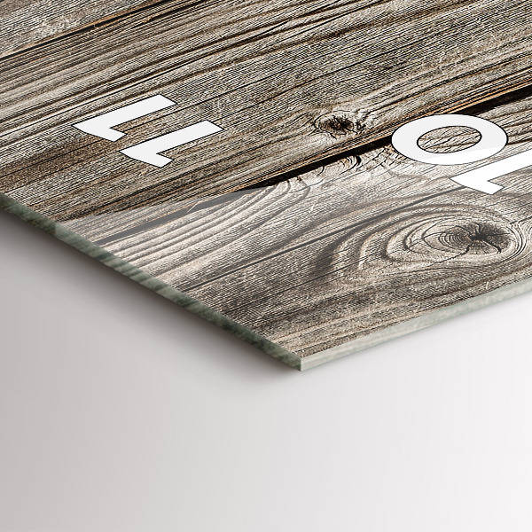 Vertical wall clock Sunflowers on boards