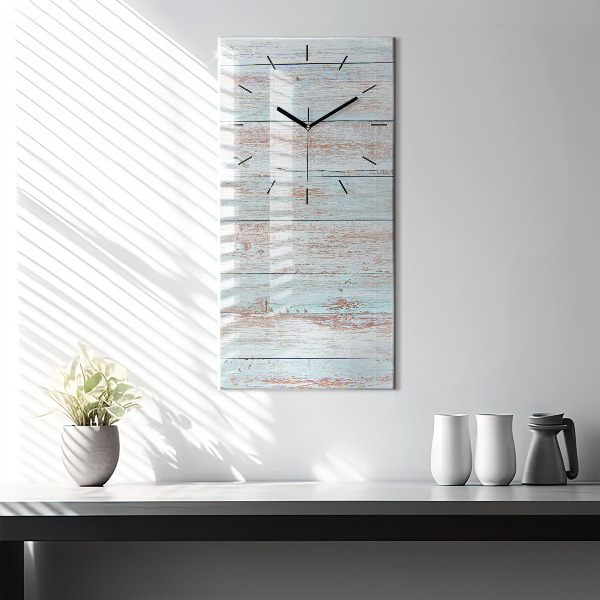 Vertical wall clock Pastel Wood