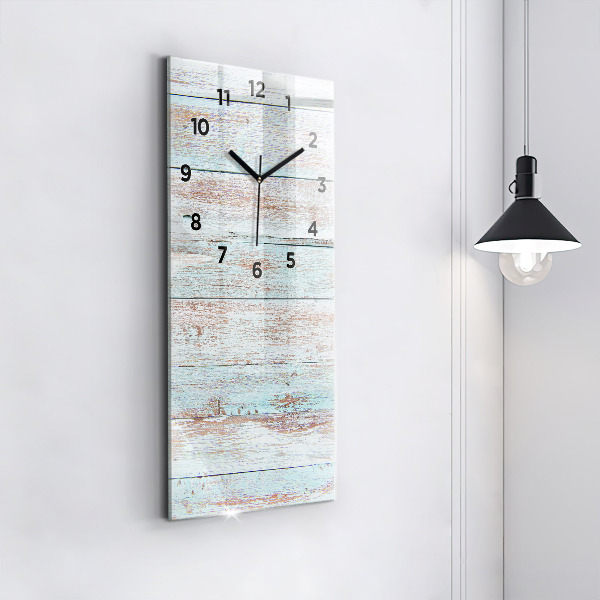 Vertical wall clock Pastel Wood