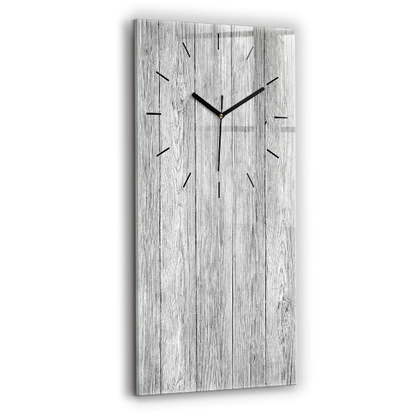Vertical wall clock Wooden panels