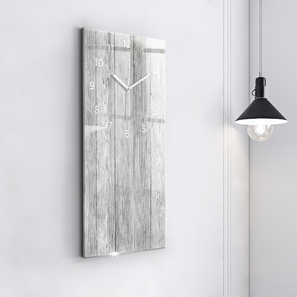 Vertical wall clock Wooden panels