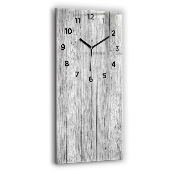 Vertical wall clock Wooden panels